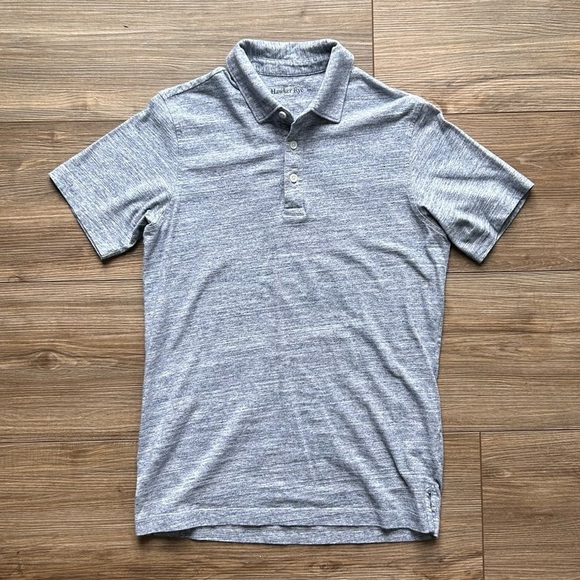 hawker rye Other - Hawker Rye | Slim Fit Polo Shirt in Blue Heather (Small)